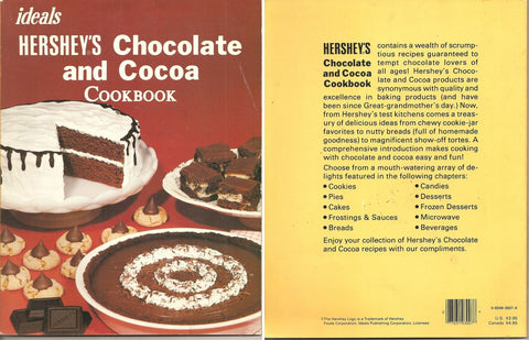 Vintage Ideals Hershey's Chocolate and Cocoa Cookbook - 1982